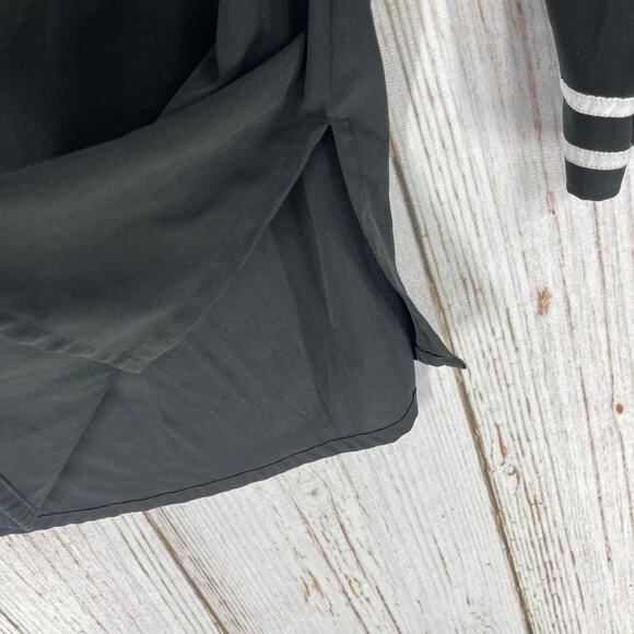 eShakti Top Women M Black White Bell Sleeves Minimalist Boho Hippie Minimalist - Picture 3 of 7